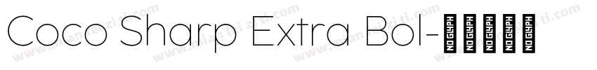 Coco Sharp Extra Bol字体转换